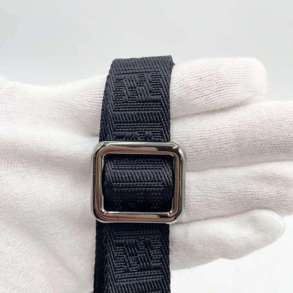 FENDI Black Leather Zucca Shoulder Bag - Picture 6 of 10